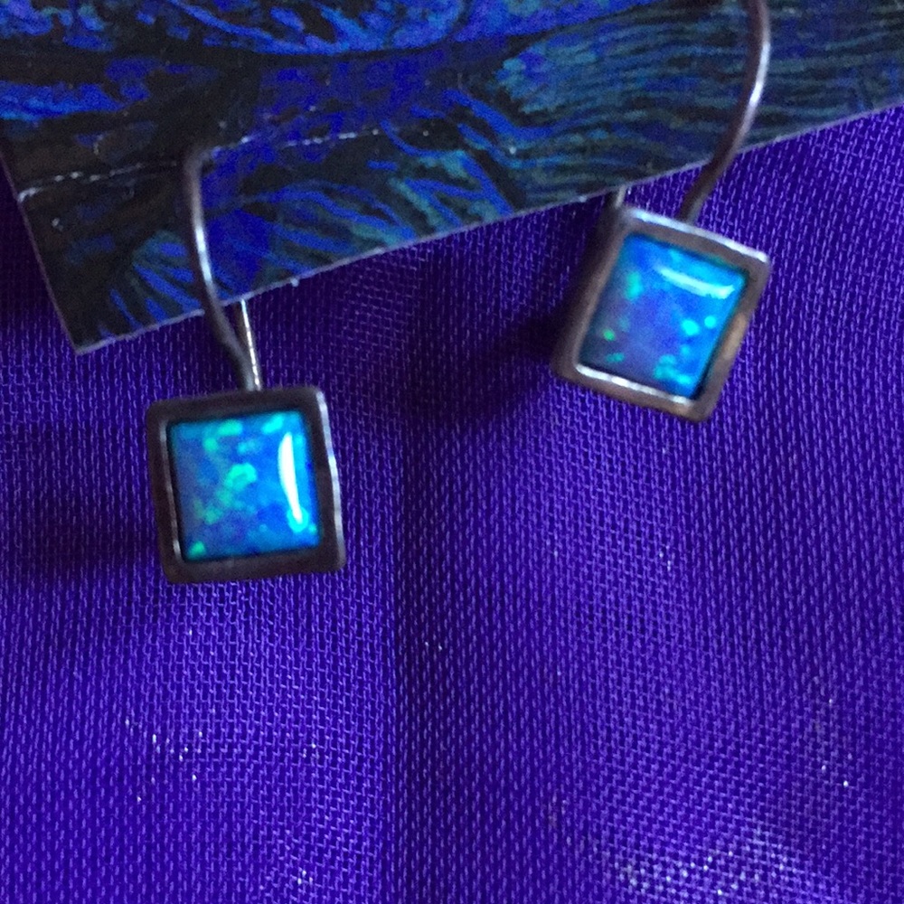 Israeli gem stone earrings